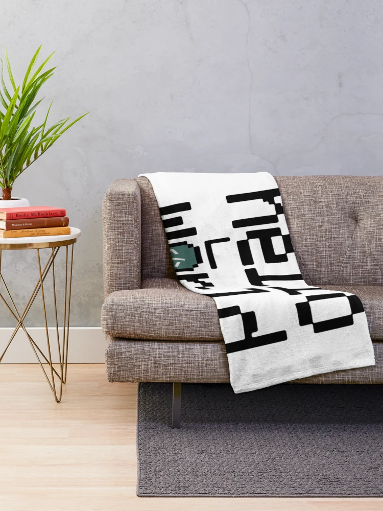 Thumbnail 2 of 6, Throw Blanket, Hello World – Classic Programmer Humor Minimal Coding Design designed and sold by RMTrendy.