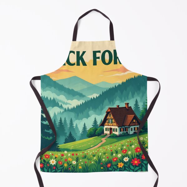 Item preview, Black Forest, Germany: Vintage-Style Painterly Travel Poster designed and sold by LSVart.