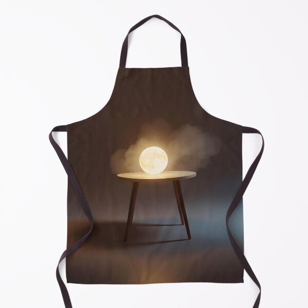 Item preview, Lunar Lamp: Modern Minimalist Full Moon on Table Surreal Dreamscape Art designed and sold by Cozyartsss.
