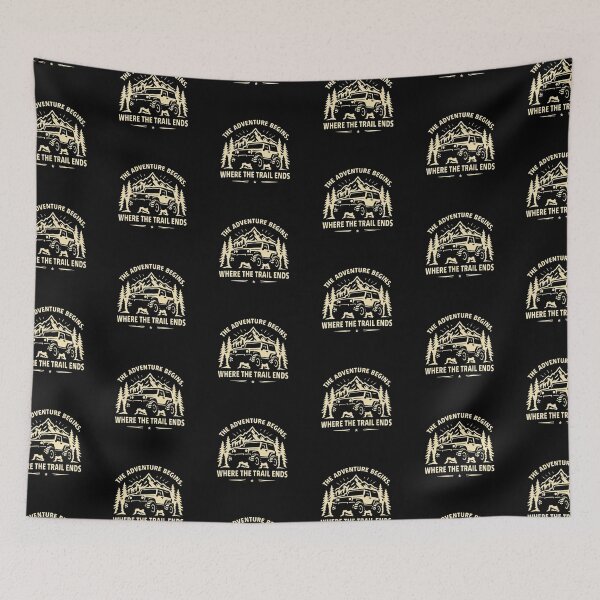 Item preview, The Adventure Begins, Where The Trail Ends designed and sold by JacobSpace.