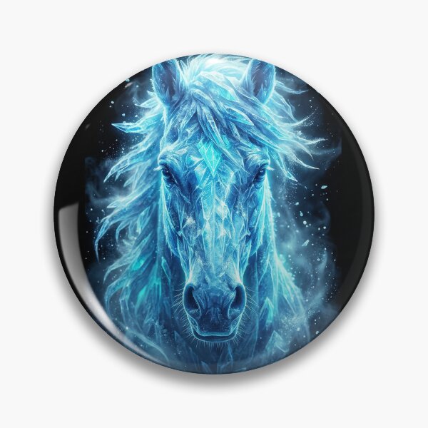 Item preview, Neon Ice Horse - Winter Spirit Zodiac 2026 designed and sold by Aura Art Studio.