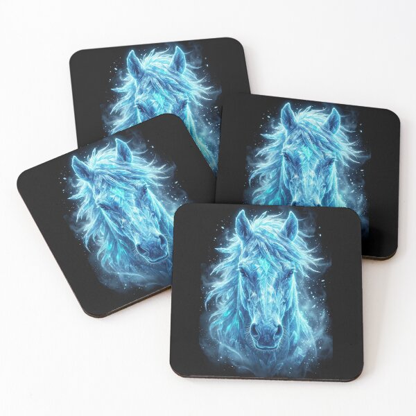 Item preview, Neon Ice Horse - Winter Spirit Zodiac 2026 designed and sold by Aura Art Studio.