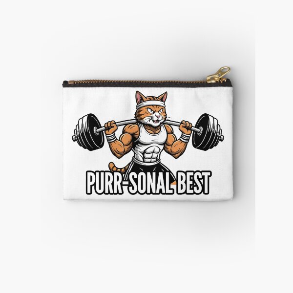 Item preview, cat weightlifting barbell cat designed and sold by Uglyandcute.