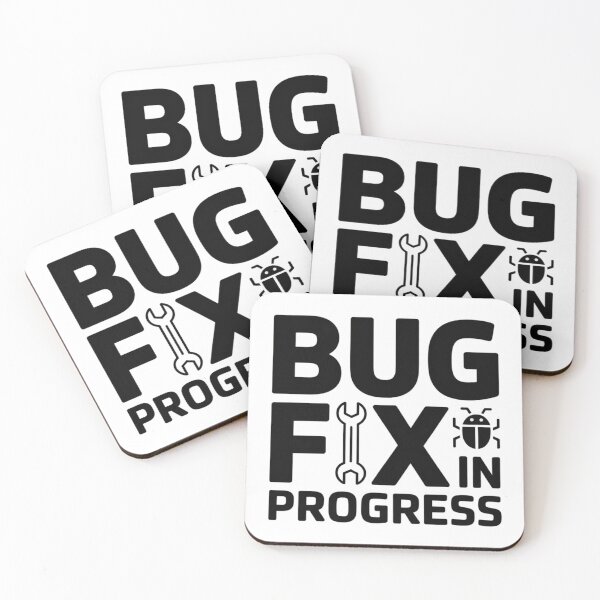 Item preview, Bug Fix in Progress – Funny Developer Debugging Humor Design designed and sold by RMTrendy.