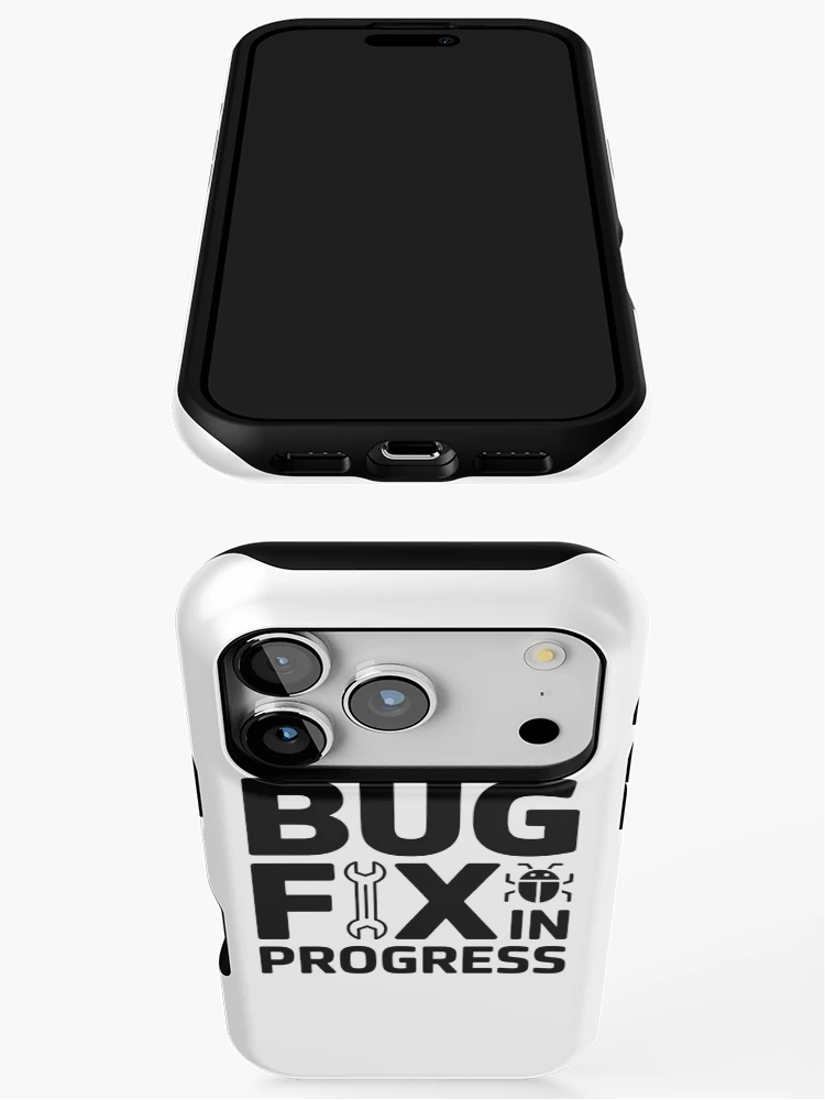 Thumbnail 3 of 4, iPhone Case, Bug Fix in Progress – Funny Developer Debugging Humor Design designed and sold by RMTrendy.