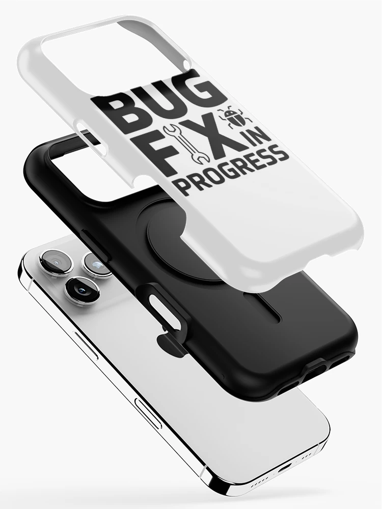 Thumbnail 2 of 4, iPhone Case, Bug Fix in Progress – Funny Developer Debugging Humor Design designed and sold by RMTrendy.