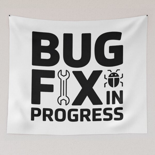 Item preview, Bug Fix in Progress – Funny Developer Debugging Humor Design designed and sold by RMTrendy.