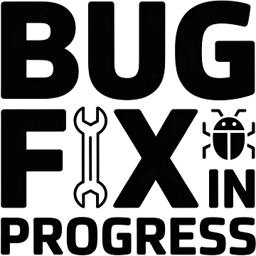 Artwork thumbnail, Bug Fix in Progress – Funny Developer Debugging Humor Design by RMTrendy