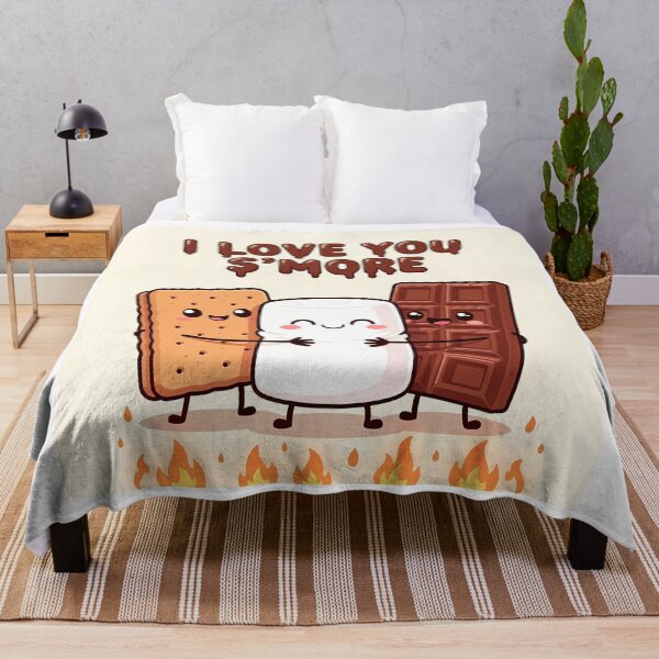 Item preview, Love You S’more Funny Camping Food Pun Valentines Day Sticker Shirt Gift designed and sold by GiftsForge.
