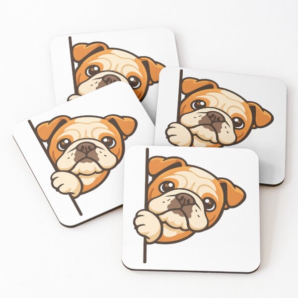 Item preview, Bulldog – Cute Funny Dog Illustration designed and sold by Darlin8888.