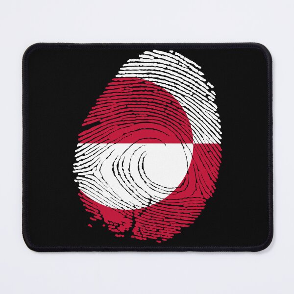 Item preview, Greenland flag in fingerprint designed and sold by Azeecreate009.