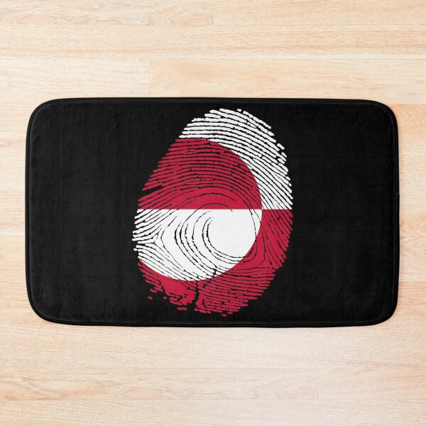 Item preview, Greenland flag in fingerprint designed and sold by Azeecreate009.