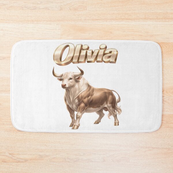 Item preview, Olivia Ox Chinese Zodiac — Powerful Eastern Horoscope Name Design | Year of the Ox Art designed and sold by AlexLineArt.