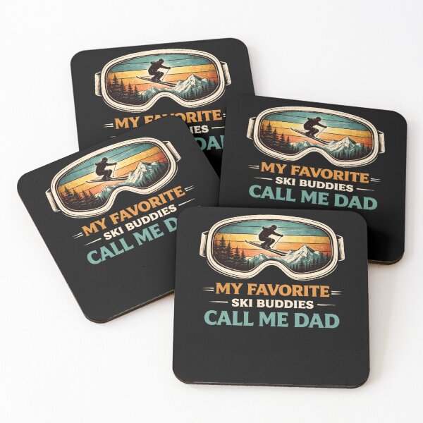 Item preview, My Favorite Ski Buddies Call Me Dad designed and sold by SofenArt.