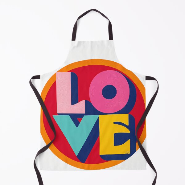 Item preview, Bold LOVE Typography Saint Valentine's Day - Colorful Modern Circle Art Print designed and sold by DesignArtist.ia.