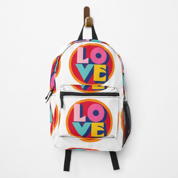 Item preview, Bold LOVE Typography Saint Valentine's Day - Colorful Modern Circle Art Print designed and sold by DesignArtist.ia.