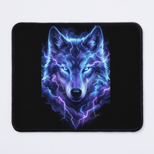 Item preview, Neon Lightning Wolf - Storm Spirit designed and sold by Aura Art Studio.