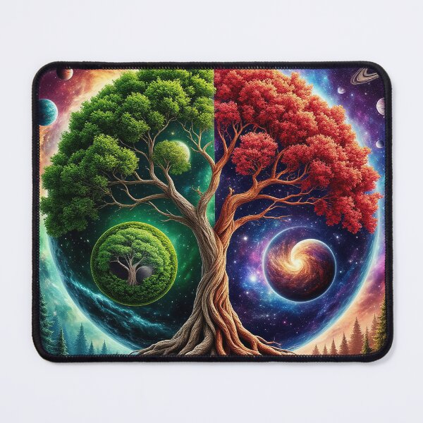 Item preview, Cosmic Tree Yin Yang – Life Balance Nature and Universe designed and sold by AmetistLight.