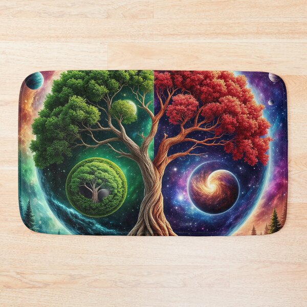 Item preview, Cosmic Tree Yin Yang – Life Balance Nature and Universe designed and sold by AmetistLight.