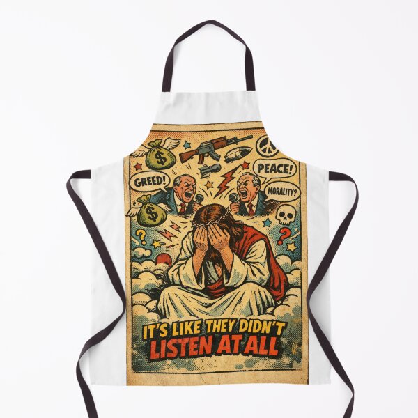Item preview, It’s Like They Didn’t Listen At All – Political Satire Vintage Poster designed and sold by Chejen Charity.