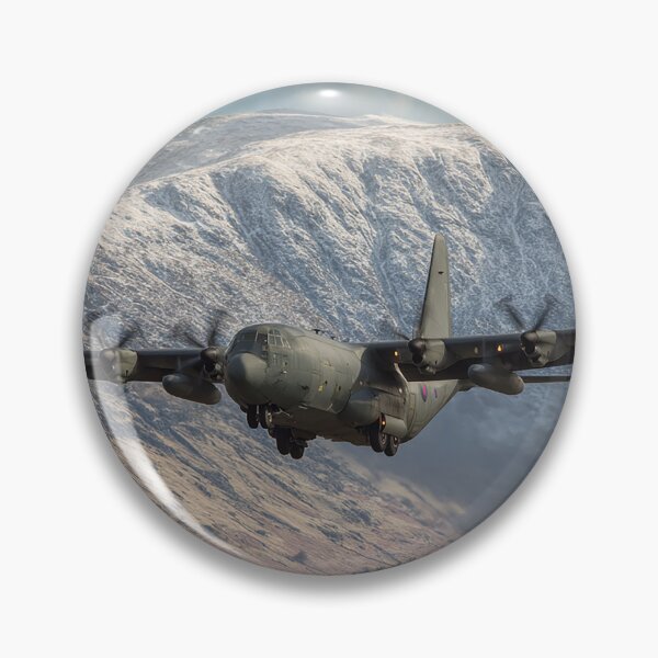 Item preview, C 130 Over the Ice Dusted Hills designed and sold by Skyframe Aviation.