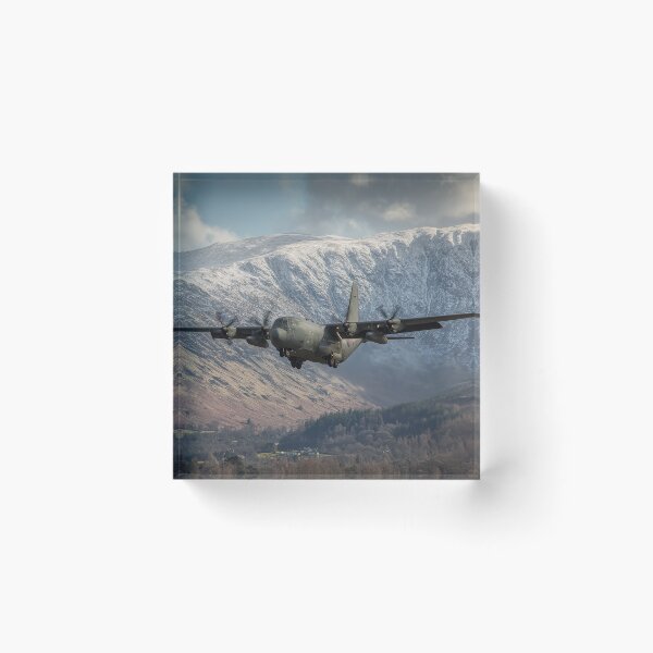 Item preview, C 130 Over the Ice Dusted Hills designed and sold by Skyframe Aviation.