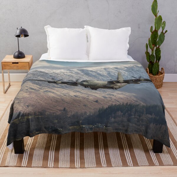 Item preview, C 130 Over the Ice Dusted Hills designed and sold by Skyframe Aviation.