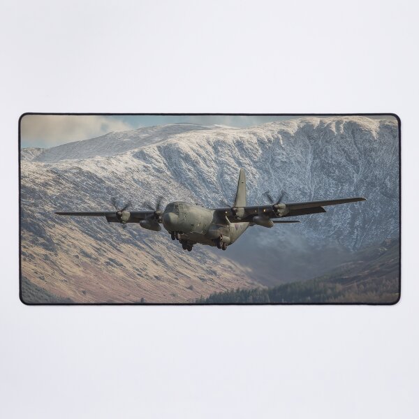 Item preview, C 130 Over the Ice Dusted Hills designed and sold by Skyframe Aviation.