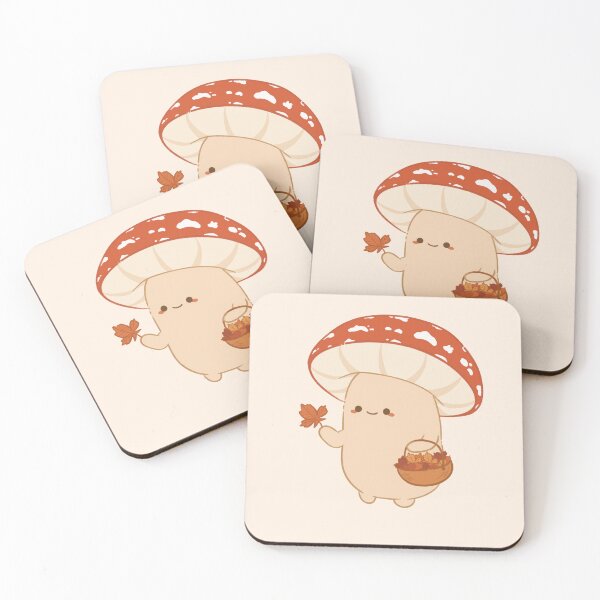 Item preview, Autumn Forest Friends: Cozy Little Mushroom Strolling Through the Forest (Aesthetic) designed and sold by Haunted Honey.