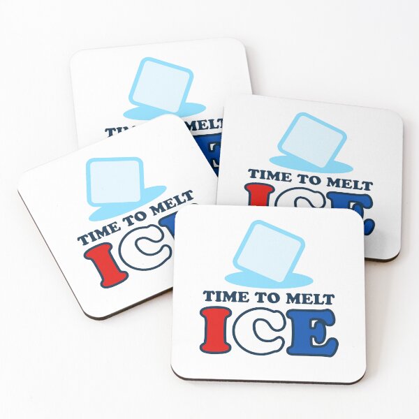 Item preview, Time To Melt ICE - Protest Message Humor designed and sold by Shape Snip Studio.