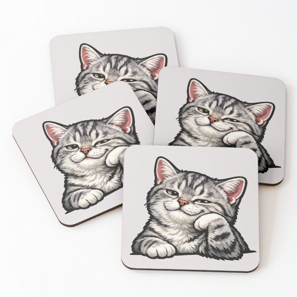 Item preview, Smug Tabby Kitten, Sassy Cute Cat designed and sold by memememescat.