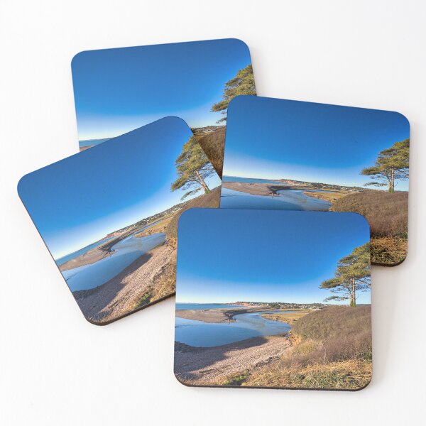 Item preview, Budleigh Salterton Beach Devon Coastal Photography – Seaside Print designed and sold by leonwoods.