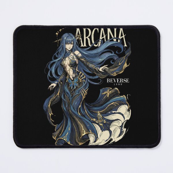 Item preview, Arcana Reverse 1999 T-Shirt | R1999 Manus Vindictae Leader Hoodie | Guiding One Dark Blue Hair Yellow Eyes Skewer Wand Villain Gaming Merch Sticker designed and sold by Senpaiwaves.