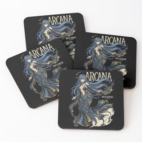 Item preview, Arcana Reverse 1999 T-Shirt | R1999 Manus Vindictae Leader Hoodie | Guiding One Dark Blue Hair Yellow Eyes Skewer Wand Villain Gaming Merch Sticker designed and sold by Senpaiwaves.