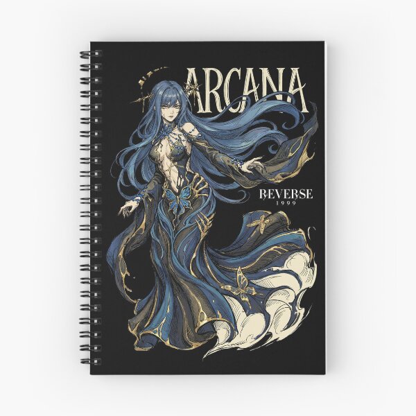 Item preview, Arcana Reverse 1999 T-Shirt | R1999 Manus Vindictae Leader Hoodie | Guiding One Dark Blue Hair Yellow Eyes Skewer Wand Villain Gaming Merch Sticker designed and sold by Senpaiwaves.