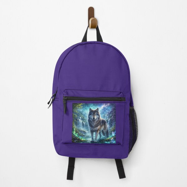 Item preview, Wolf — Midnight Waterfall Sentinel designed and sold by GeoWild Designs.