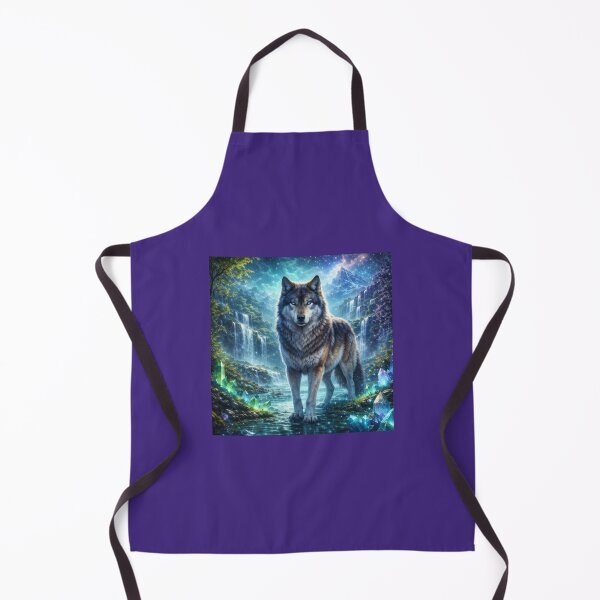 Item preview, Wolf — Midnight Waterfall Sentinel designed and sold by GeoWild Designs.