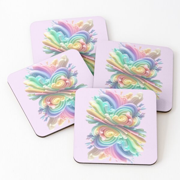 Item preview, Fantasy pastel paint splashes designed and sold by LoneAngel.