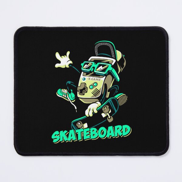 Item preview, X-Game Retro Console Skateboard Character - Green & Black designed and sold by MOFAPPAREL.