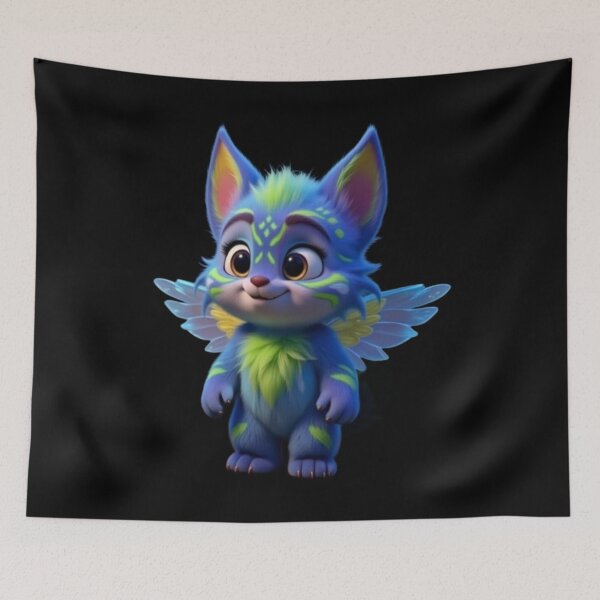 Item preview, Nimbus Creature – Tropiglow Nimbus – Magical Fantasy Companion Art designed and sold by Alyas-Creatures.
