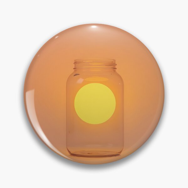 Item preview, Captured Radiance: Modern Minimalist Glowing Sun in a Glass Jar Surreal Art designed and sold by Cozyartsss.