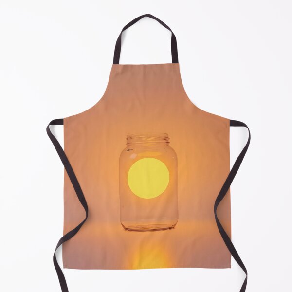 Item preview, Captured Radiance: Modern Minimalist Glowing Sun in a Glass Jar Surreal Art designed and sold by Cozyartsss.
