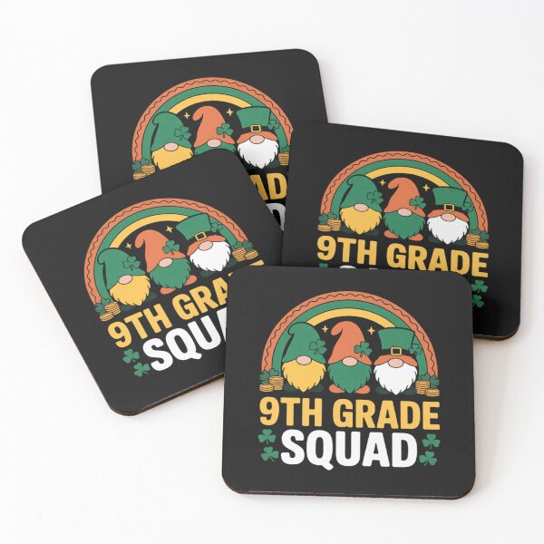 Item preview, 9th Grade Squad Rainbow Gnome Happy St Patricks Day designed and sold by JenniferHoust64.