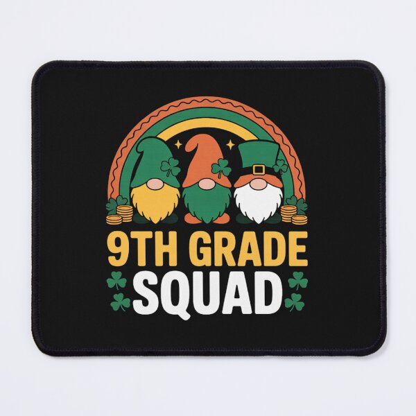 Item preview, 9th Grade Squad Rainbow Gnome Happy St Patricks Day designed and sold by JenniferHoust64.