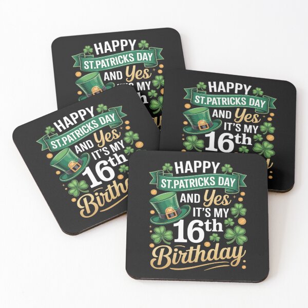 Item preview, 16 Years Old St Patricks Day Its My 16th Birthday Kids Irish designed and sold by JenniferHoust64.