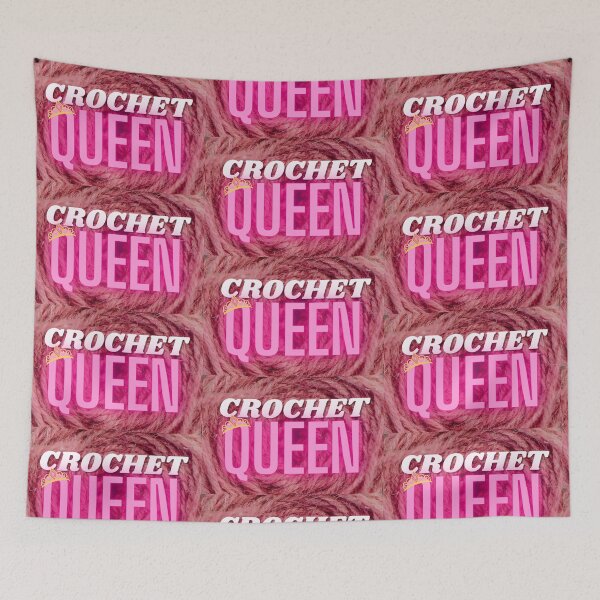 Item preview, Crochet Queen yarn lover art designed and sold by Art by Kristie.