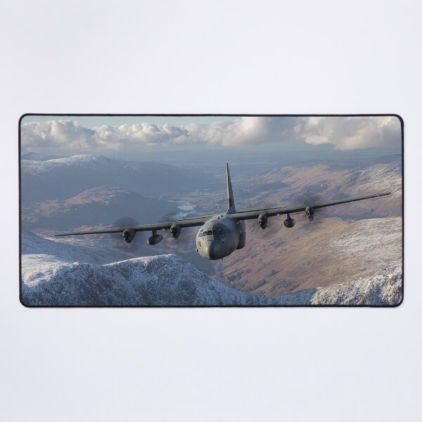 Item preview, Hercules Gliding Past Winter Peaks designed and sold by Skyframe Aviation.