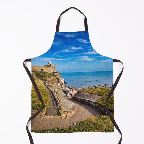 Item preview, Sidmouth Jacobs Ladder | Scenic Devon Cliffside Photography Print designed and sold by leonwoods.