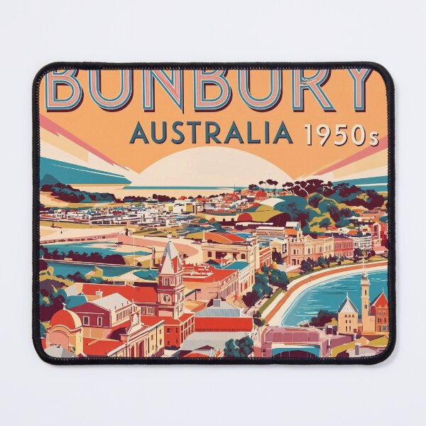 Item preview, Bunbury Australia Vintage Travel Tourism designed and sold by TravelersGems.