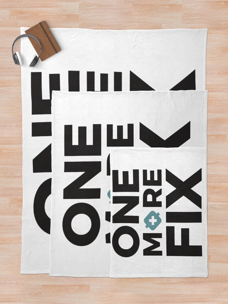 Thumbnail 5 of 6, Throw Blanket, One More Fix – Programmer Struggle Coding Humor Design designed and sold by RMTrendy.